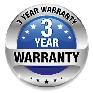 3-year painting warranty