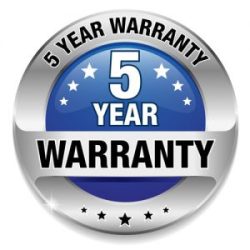 5-year painting warranty